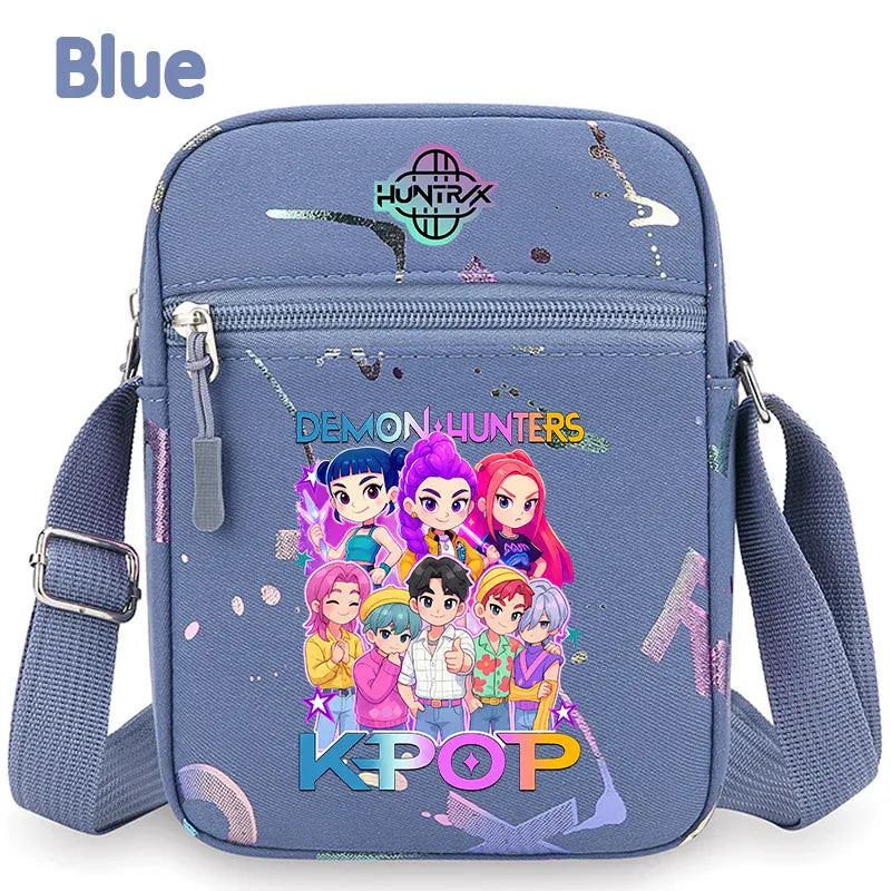 kpop Demon Hunters crossbody phone bag HUNTRX single shoulder pouch k-pop Rumi Huntrix coin wallet purse k pop Warriors Handbag kpop Demon Hunters crossbody phone bag HUNTRX single shoulder pouch k-pop Rumi Huntrix coin wallet purse k pop Warriors Handbag