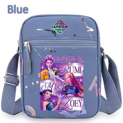 kpop Demon Hunters crossbody phone bag HUNTRX single shoulder pouch k-pop Rumi Huntrix coin wallet purse k pop Warriors Handbag kpop Demon Hunters crossbody phone bag HUNTRX single shoulder pouch k-pop Rumi Huntrix coin wallet purse k pop Warriors Handbag