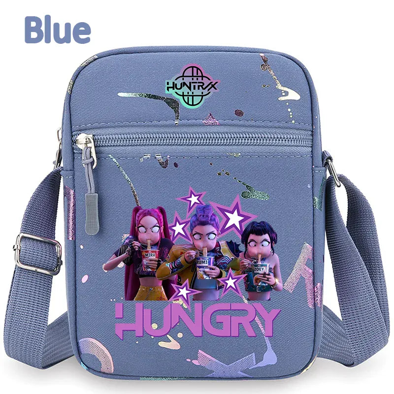 kpop Demon Hunters crossbody phone bag HUNTRX single shoulder pouch k-pop Rumi Huntrix coin wallet purse k pop Warriors Handbag kpop Demon Hunters crossbody phone bag HUNTRX single shoulder pouch k-pop Rumi Huntrix coin wallet purse k pop Warriors Handbag