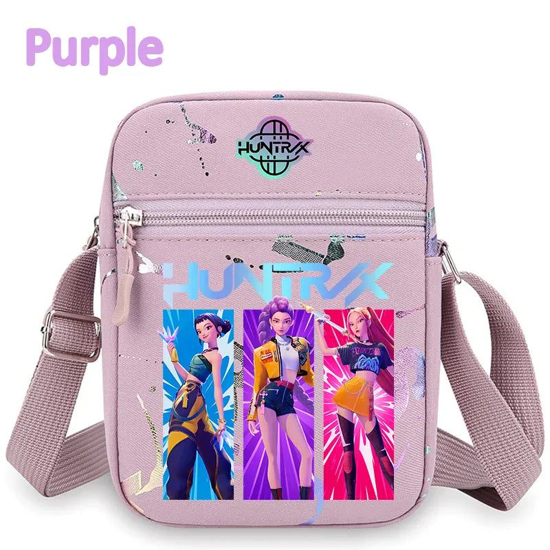 kpop Demon Hunters crossbody phone bag HUNTRX single shoulder pouch k-pop Rumi Huntrix coin wallet purse k pop Warriors Handbag kpop Demon Hunters crossbody phone bag HUNTRX single shoulder pouch k-pop Rumi Huntrix coin wallet purse k pop Warriors Handbag