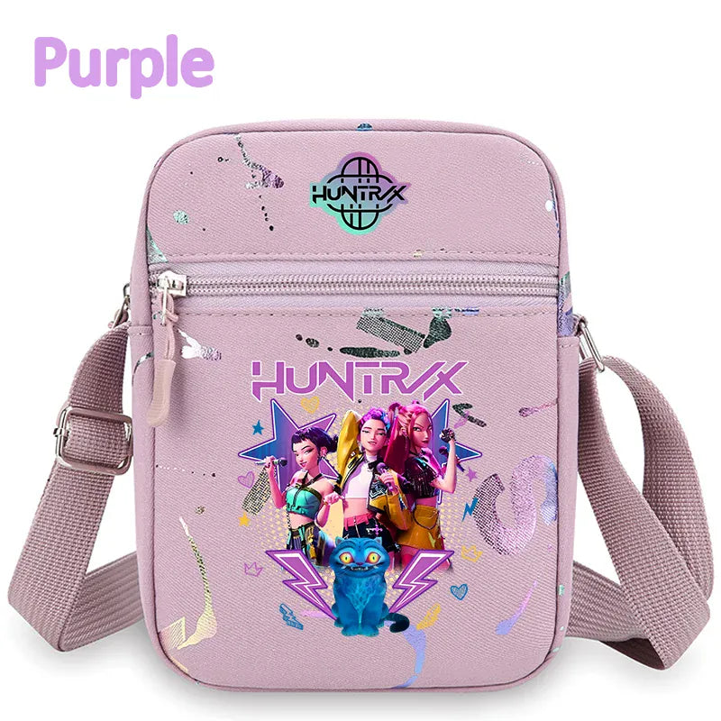 kpop Demon Hunters crossbody phone bag HUNTRX single shoulder pouch k-pop Rumi Huntrix coin wallet purse k pop Warriors Handbag kpop Demon Hunters crossbody phone bag HUNTRX single shoulder pouch k-pop Rumi Huntrix coin wallet purse k pop Warriors Handbag