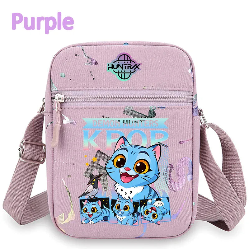 kpop Demon Hunters crossbody phone bag HUNTRX single shoulder pouch k-pop Rumi Huntrix coin wallet purse k pop Warriors Handbag kpop Demon Hunters crossbody phone bag HUNTRX single shoulder pouch k-pop Rumi Huntrix coin wallet purse k pop Warriors Handbag