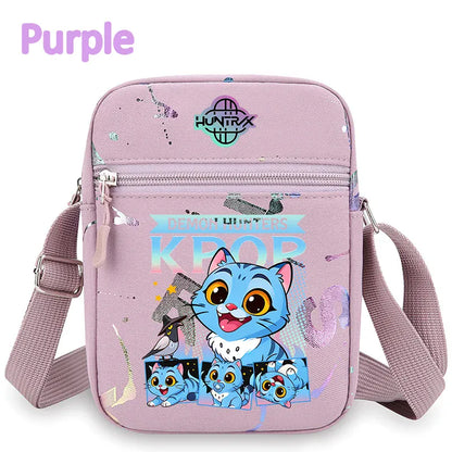 kpop Demon Hunters crossbody phone bag HUNTRX single shoulder pouch k-pop Rumi Huntrix coin wallet purse k pop Warriors Handbag kpop Demon Hunters crossbody phone bag HUNTRX single shoulder pouch k-pop Rumi Huntrix coin wallet purse k pop Warriors Handbag