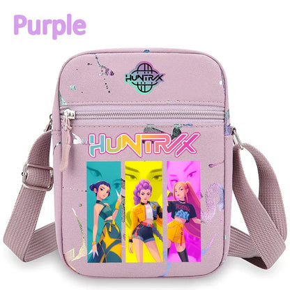 kpop Demon Hunters crossbody phone bag HUNTRX single shoulder pouch k-pop Rumi Huntrix coin wallet purse k pop Warriors Handbag kpop Demon Hunters crossbody phone bag HUNTRX single shoulder pouch k-pop Rumi Huntrix coin wallet purse k pop Warriors Handbag