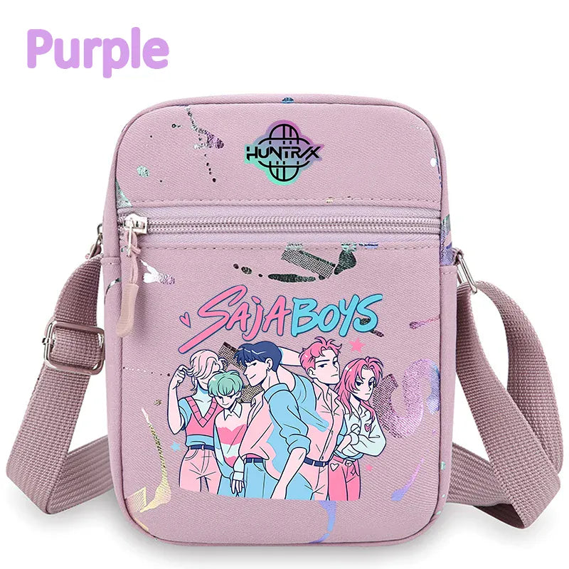 kpop Demon Hunters crossbody phone bag HUNTRX single shoulder pouch k-pop Rumi Huntrix coin wallet purse k pop Warriors Handbag kpop Demon Hunters crossbody phone bag HUNTRX single shoulder pouch k-pop Rumi Huntrix coin wallet purse k pop Warriors Handbag