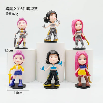 Kpop Demon Hunters pop idol figurines game merchandise trendy toys blind boxes display pieces and models Kpop Demon Hunters pop idol figurines game merchandise trendy toys blind boxes display pieces and models