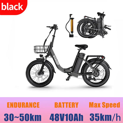 L20  E-Bike 750W motor 48V10AH folding mountain Electric Bicycle Mechanical brake 20*3-inch tire urban commuting Electric  Bike L20  E-Bike 750W motor 48V10AH folding mountain Electric Bicycle Mechanical brake 20*3-inch tire urban commuting Electric  Bike