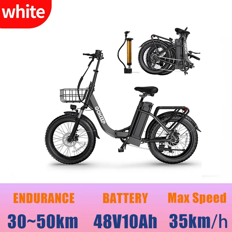 L20  E-Bike 750W motor 48V10AH folding mountain Electric Bicycle Mechanical brake 20*3-inch tire urban commuting Electric  Bike L20  E-Bike 750W motor 48V10AH folding mountain Electric Bicycle Mechanical brake 20*3-inch tire urban commuting Electric  Bike