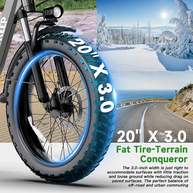 L20  E-Bike 750W motor 48V10AH folding mountain Electric Bicycle Mechanical brake 20*3-inch tire urban commuting Electric  Bike L20  E-Bike 750W motor 48V10AH folding mountain Electric Bicycle Mechanical brake 20*3-inch tire urban commuting Electric  Bike