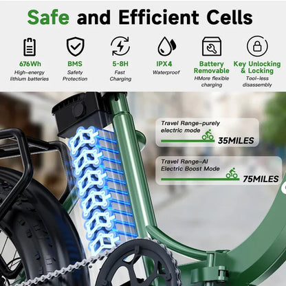 L20  E-Bike 750W motor 48V10AH folding mountain Electric Bicycle Mechanical brake 20*3-inch tire urban commuting Electric  Bike L20  E-Bike 750W motor 48V10AH folding mountain Electric Bicycle Mechanical brake 20*3-inch tire urban commuting Electric  Bike