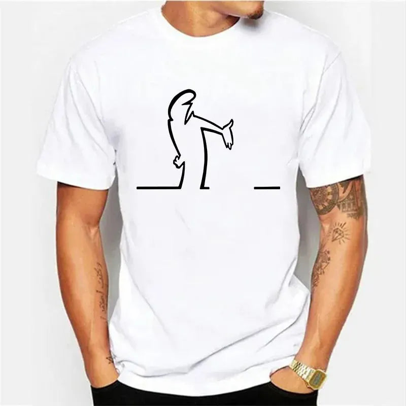 La Linea Funny Graphic T-Shirt Premium Cotton Casual Tee for Men | Wahooly La Linea Funny Graphic T-Shirt – Premium Cotton Casual Tee for Men, Classic Cartoon Character
