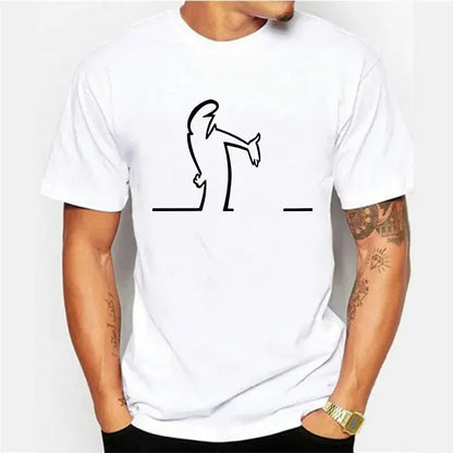 La Linea Funny Graphic T-Shirt Premium Cotton Casual Tee for Men | Wahooly La Linea Funny Graphic T-Shirt – Premium Cotton Casual Tee for Men, Classic Cartoon Character