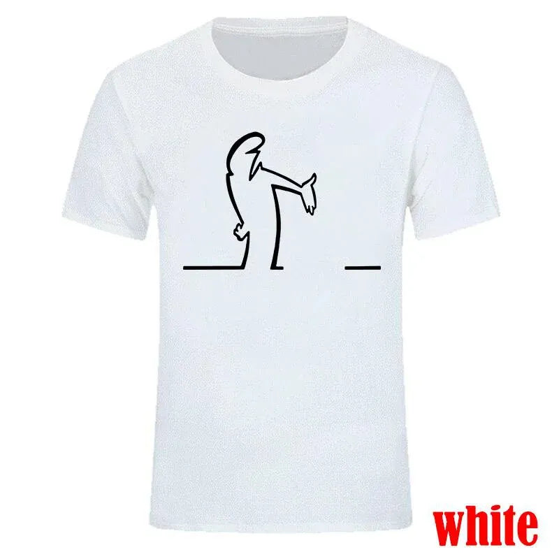 La Linea Funny Graphic T-Shirt Premium Cotton Casual Tee for Men | Wahooly La Linea Funny Graphic T-Shirt – Premium Cotton Casual Tee for Men, Classic Cartoon Character