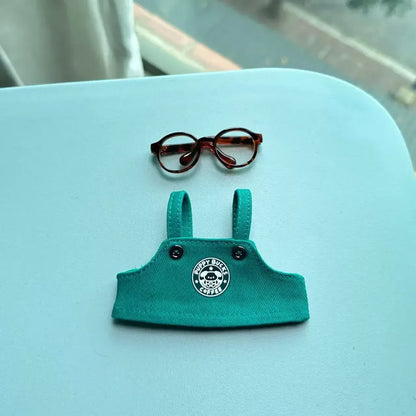 Labubu 17cm Clothes Outfit Accessories For Labubu Dolls Clothing Kids Gift French Fries Apron And M Hat Work Uniforms FF15G Labubu 17cm Clothes Outfit Accessories For Labubu Dolls Clothing Kids Gift French Fries Apron And M Hat Work Uniforms FF15G