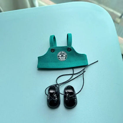 Labubu 17cm Clothes Outfit Accessories For Labubu Dolls Clothing Kids Gift French Fries Apron And M Hat Work Uniforms FF15G Labubu 17cm Clothes Outfit Accessories For Labubu Dolls Clothing Kids Gift French Fries Apron And M Hat Work Uniforms FF15G