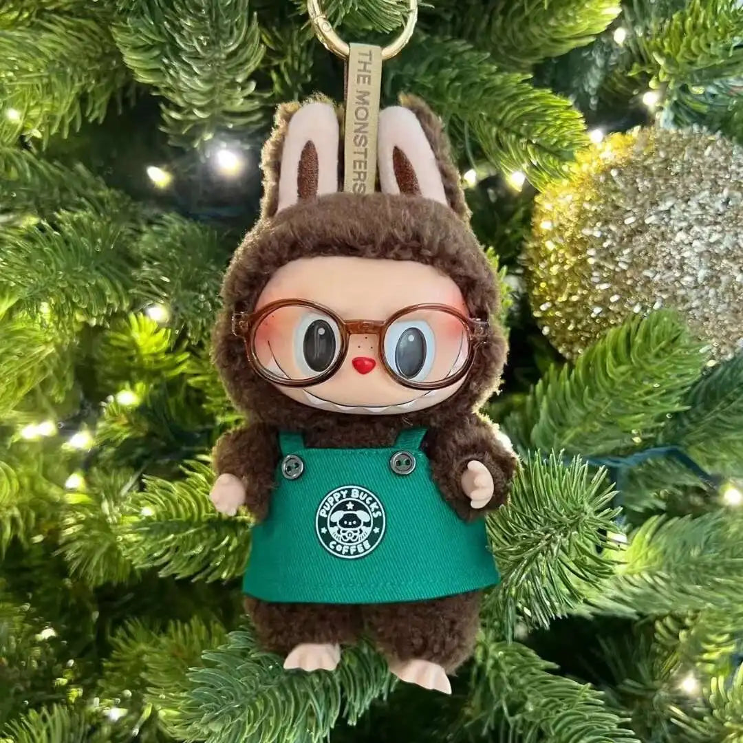 Labubu 17cm Doll's Clothes The Monsters Outfit Accessories Clothing Cartoon Green Coffee Dress Shoes Labubu 17cm Doll's Clothes The Monsters Outfit Accessories Clothing Cartoon Green Coffee Dress Shoes