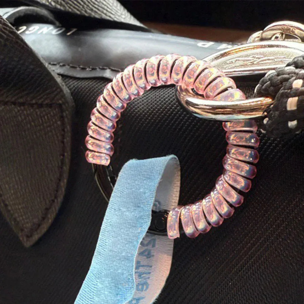 Labubu Anti Fall Protection Silicone Rope Keychain Transparent Winding Fixed Anti Fall Labubu Anti Fall Protection Silicone Rope Keychain Transparent Winding Fixed Anti Fall