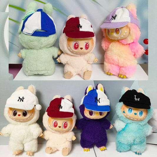 Labubu baseball hat for 15cm 17cm Labubu V1 V2 V3 Doll  accessories Labubu baseball hat for 15cm 17cm Labubu V1 V2 V3 Doll  accessories