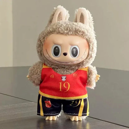 Labubu Basketball Jersey Set - 17cm Plush Vinyl Doll Sports Uniform, Outfit Changeable for Generation 1-3, Gift Ready Labubu Basketball Jersey Set - 17cm Plush Vinyl Doll Sports Uniform, Outfit Changeable for Generation 1-3, Gift Ready