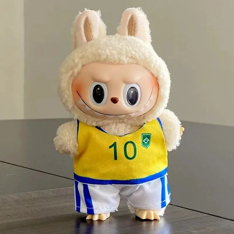 Labubu Basketball Jersey Set - 17cm Plush Vinyl Doll Sports Uniform, Outfit Changeable for Generation 1-3, Gift Ready Labubu Basketball Jersey Set - 17cm Plush Vinyl Doll Sports Uniform, Outfit Changeable for Generation 1-3, Gift Ready