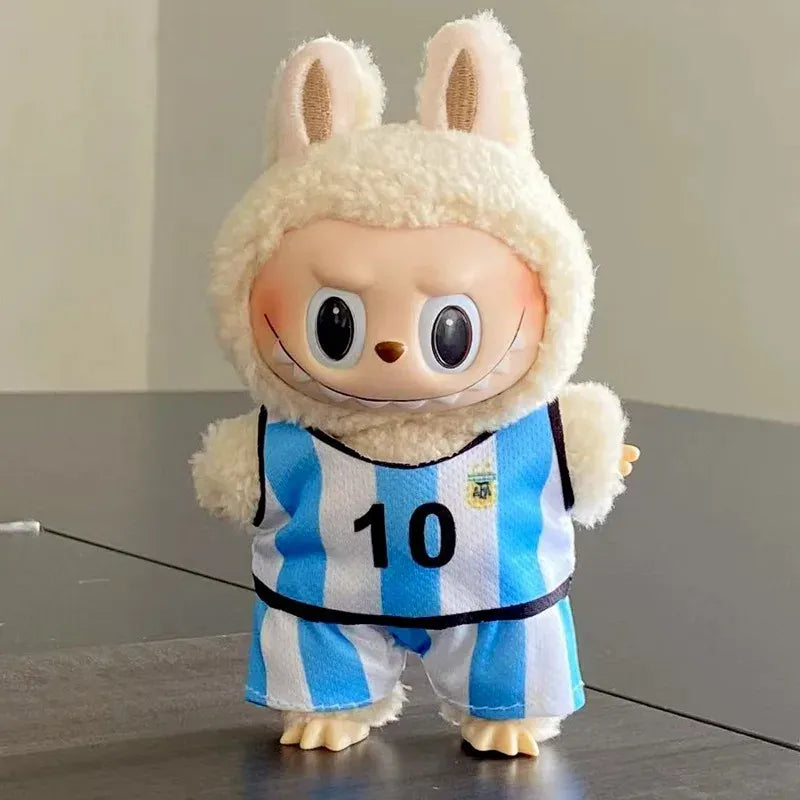Labubu Basketball Jersey Set - 17cm Plush Vinyl Doll Sports Uniform, Outfit Changeable for Generation 1-3, Gift Ready Labubu Basketball Jersey Set - 17cm Plush Vinyl Doll Sports Uniform, Outfit Changeable for Generation 1-3, Gift Ready