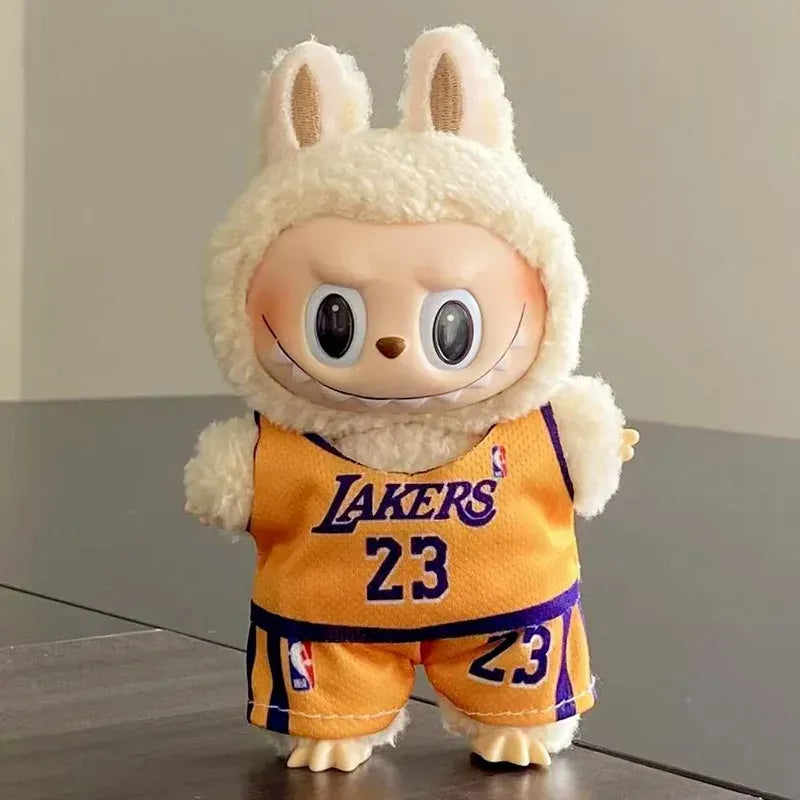 Labubu Basketball Jersey Set - 17cm Plush Vinyl Doll Sports Uniform, Outfit Changeable for Generation 1-3, Gift Ready Labubu Basketball Jersey Set - 17cm Plush Vinyl Doll Sports Uniform, Outfit Changeable for Generation 1-3, Gift Ready