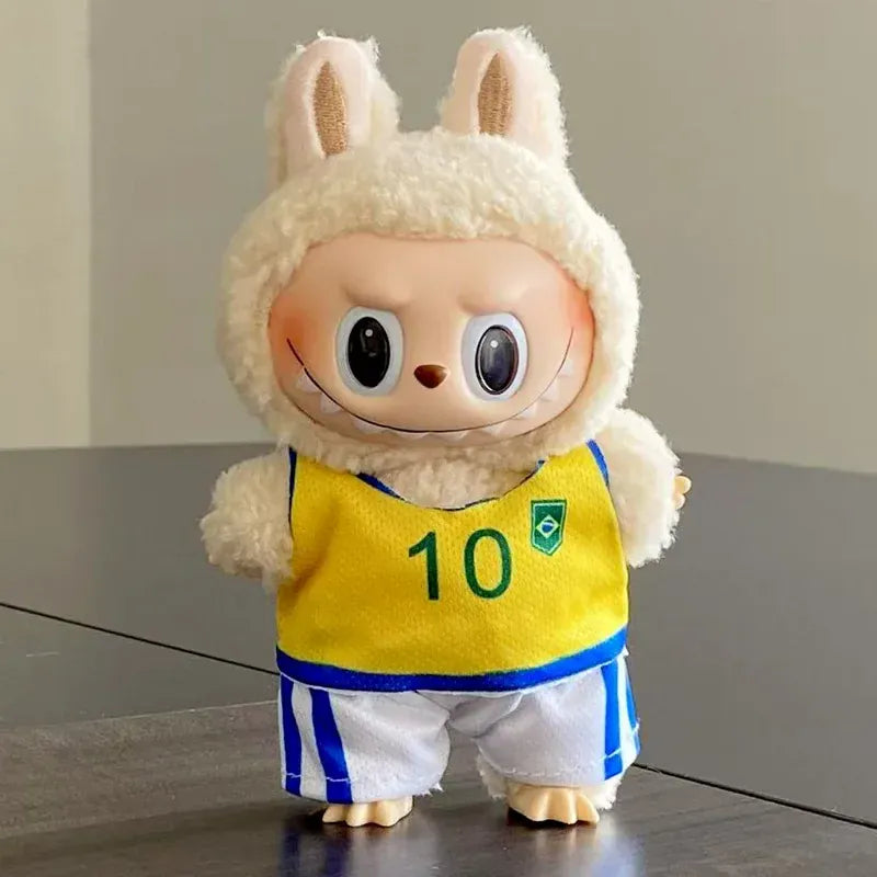 Labubu Basketball Jersey Set - 17cm Plush Vinyl Doll Sports Uniform, Outfit Changeable for Generation 1-3, Gift Ready Labubu Basketball Jersey Set - 17cm Plush Vinyl Doll Sports Uniform, Outfit Changeable for Generation 1-3, Gift Ready