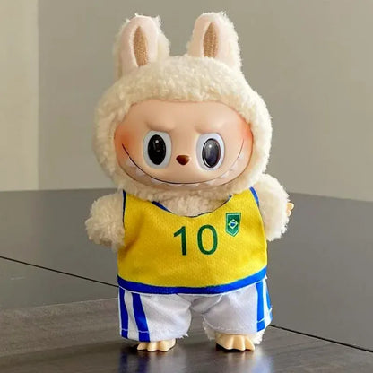 Labubu Basketball Jersey Set - 17cm Plush Vinyl Doll Sports Uniform, Outfit Changeable for Generation 1-3, Gift Ready Labubu Basketball Jersey Set - 17cm Plush Vinyl Doll Sports Uniform, Outfit Changeable for Generation 1-3, Gift Ready