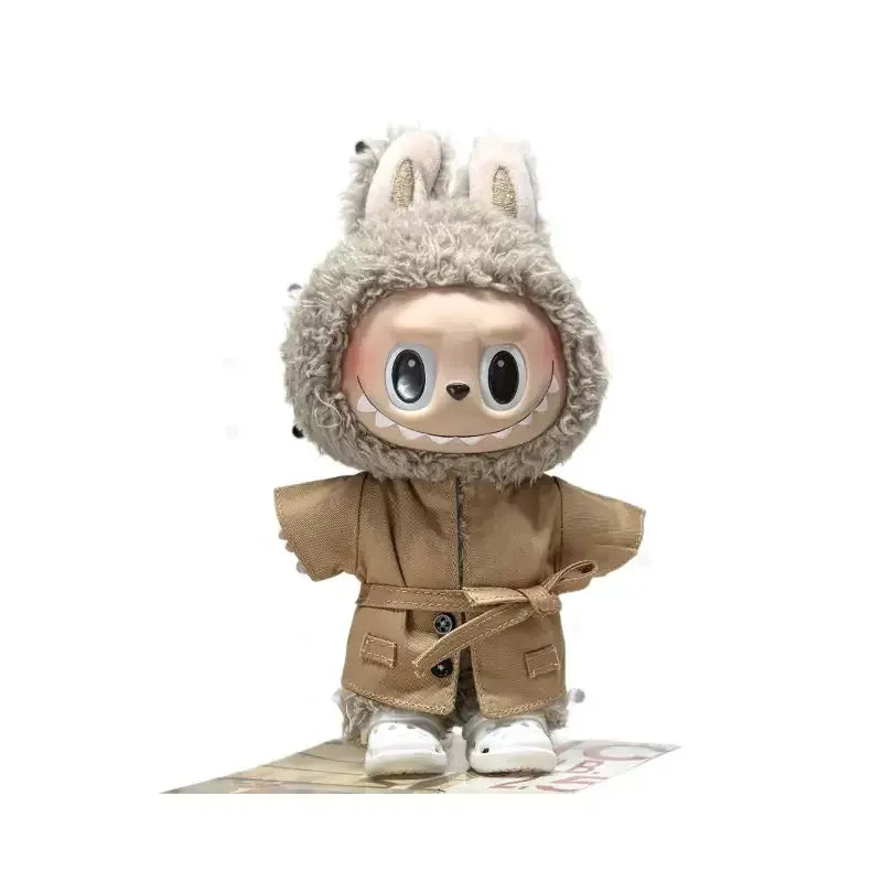 Labubu clothes and accessories, suitable for V1, V12, V3, V4 Labubu autumn trench coat series sets, gifts no doll Labubu clothes and accessories, suitable for V1, V12, V3, V4 Labubu autumn trench coat series sets, gifts no doll