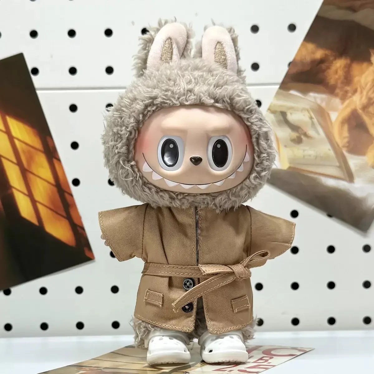 Labubu clothes and accessories, suitable for V1, V12, V3, V4 Labubu autumn trench coat series sets, gifts no doll Labubu clothes and accessories, suitable for V1, V12, V3, V4 Labubu autumn trench coat series sets, gifts no doll