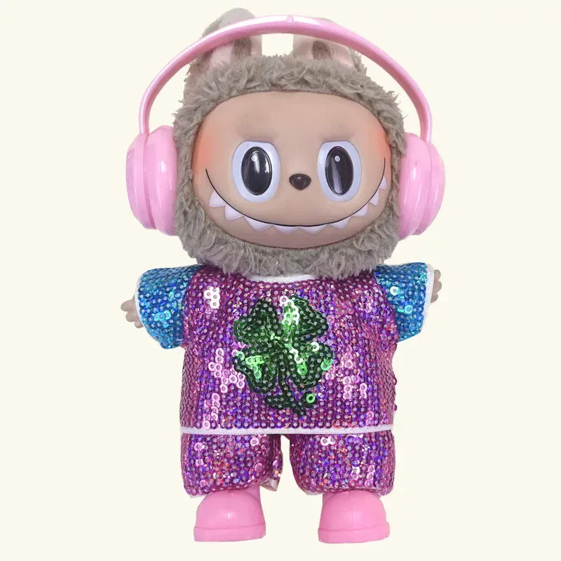 LABUBU clothes Handmade sequined outfit, two-piece jacket and trousers LABUBU accessories Headphones Shoes accessories (no dolls LABUBU clothes Handmade sequined outfit, two-piece jacket and trousers LABUBU accessories Headphones Shoes accessories (no dolls