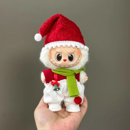 Labubu  Doll Christmas Outfit - Festive Holiday Costume Set, Cute Plush Santa Dress with Accessories for  Dolls (Clothes Only) Labubu  Doll Christmas Outfit - Festive Holiday Costume Set, Cute Plush Santa Dress with Accessories for  Dolls (Clothes Only)