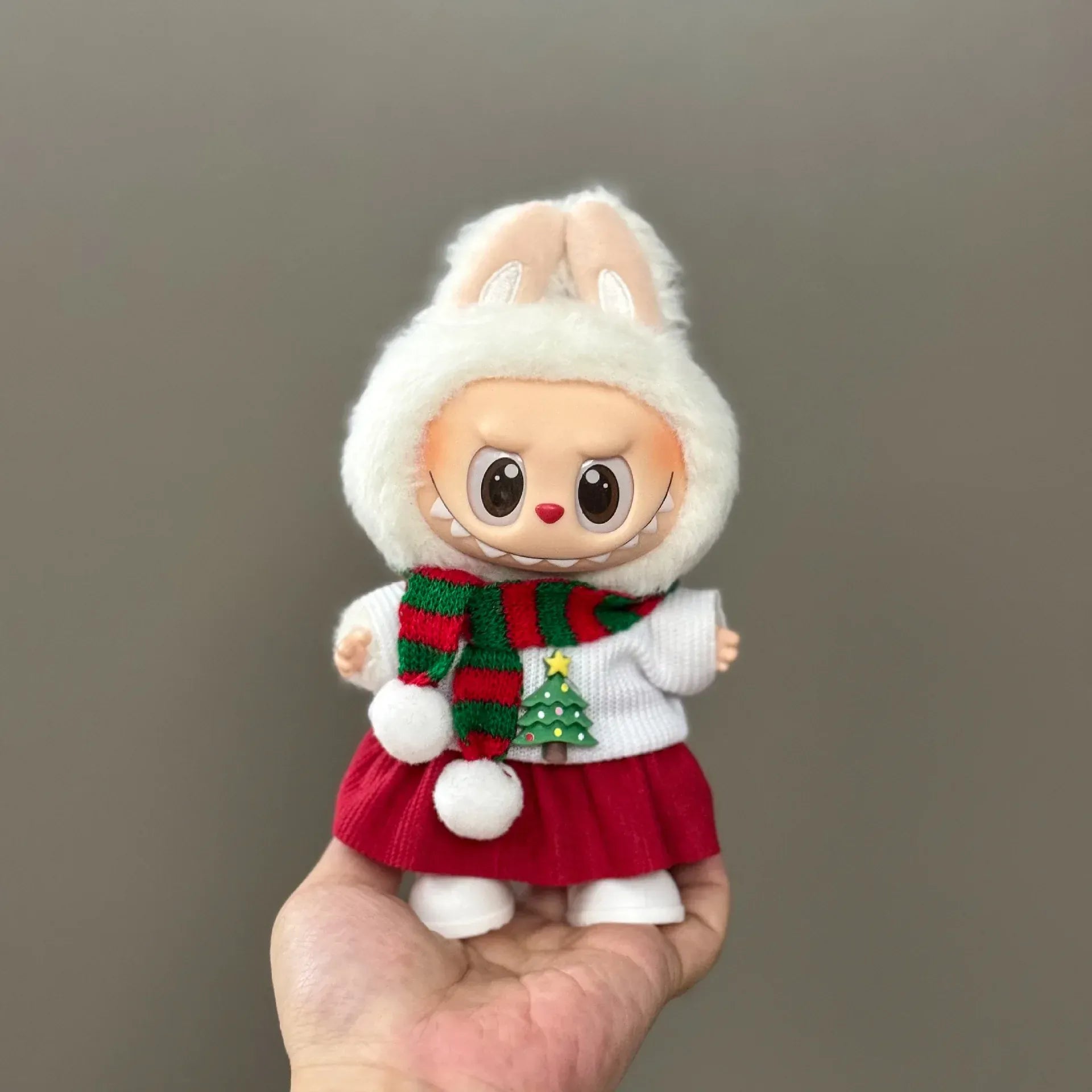 Labubu  Doll Christmas Outfit - Festive Holiday Costume Set, Cute Plush Santa Dress with Accessories for  Dolls (Clothes Only) Labubu  Doll Christmas Outfit - Festive Holiday Costume Set, Cute Plush Santa Dress with Accessories for  Dolls (Clothes Only)