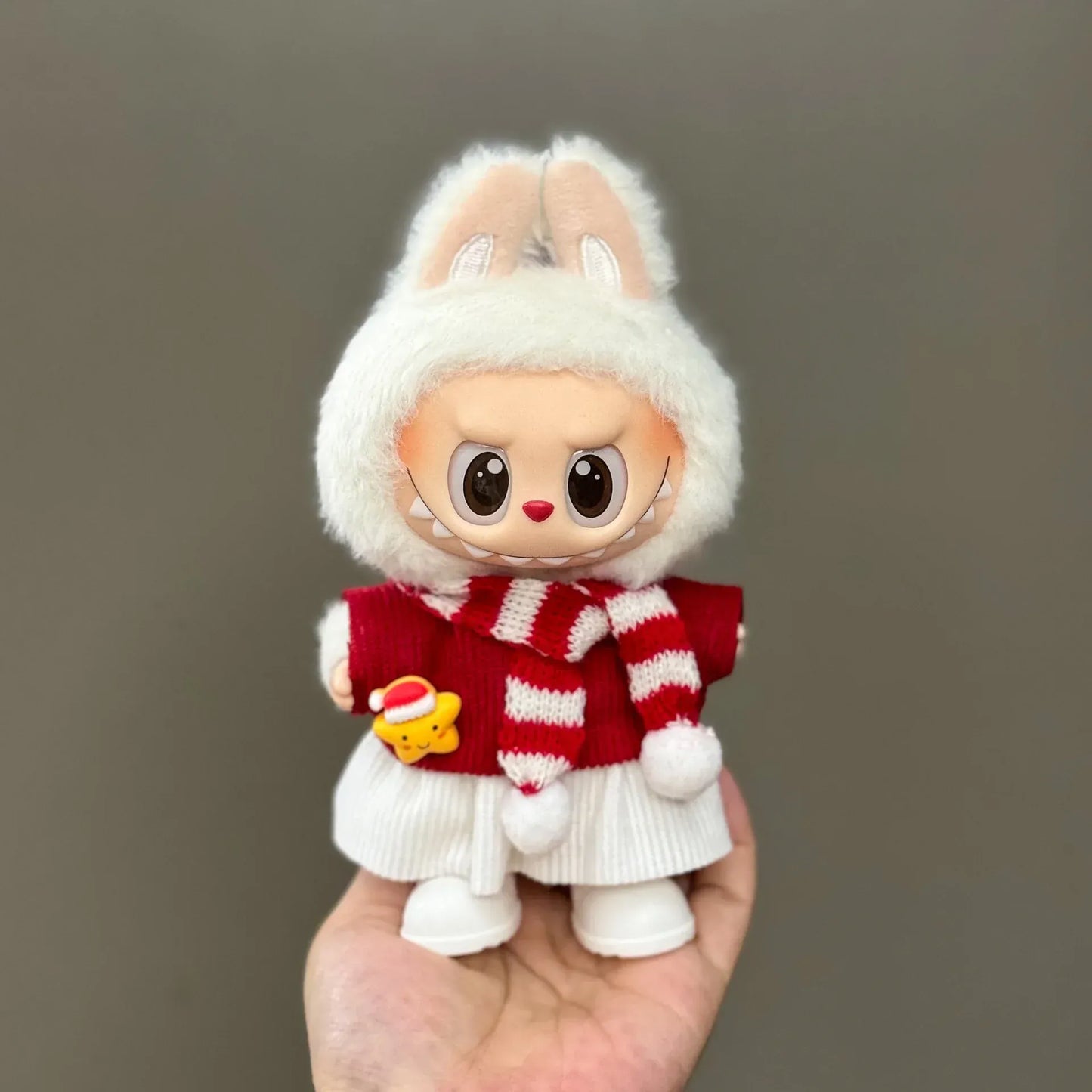 Labubu  Doll Christmas Outfit - Festive Holiday Costume Set, Cute Plush Santa Dress with Accessories for  Dolls (Clothes Only) Labubu  Doll Christmas Outfit - Festive Holiday Costume Set, Cute Plush Santa Dress with Accessories for  Dolls (Clothes Only)