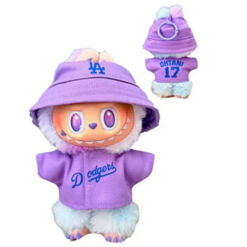 Labubu Doll Clothes 15/17cm High-Energy Baseball Clothes Children'S DIY Doll Accessories Labubu Doll Clothes 15/17cm High-Energy Baseball Clothes Children'S DIY Doll Accessories