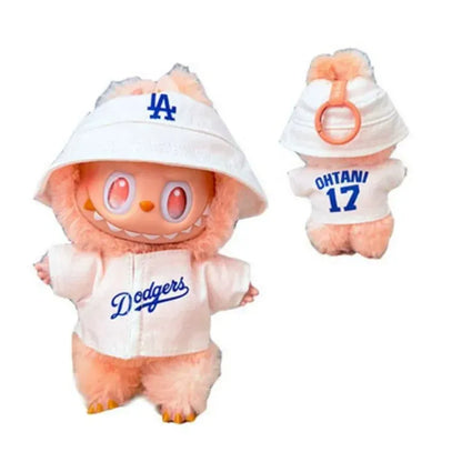 Labubu Doll Clothes 15/17cm High-Energy Baseball Clothes Children'S DIY Doll Accessories Labubu Doll Clothes 15/17cm High-Energy Baseball Clothes Children'S DIY Doll Accessories