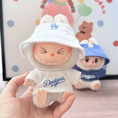 Labubu Doll Clothes 15/17cm High-Energy Baseball Clothes Children'S DIY Doll Accessories Labubu Doll Clothes 15/17cm High-Energy Baseball Clothes Children'S DIY Doll Accessories