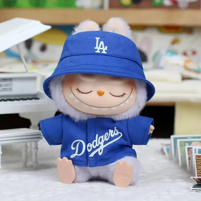 Labubu Doll Clothes 15/17cm High-Energy Baseball Clothes Children'S DIY Doll Accessories Labubu Doll Clothes 15/17cm High-Energy Baseball Clothes Children'S DIY Doll Accessories