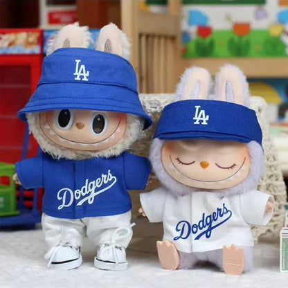 Labubu Doll Clothes 15/17cm High-Energy Baseball Clothes Children'S DIY Doll Accessories Labubu Doll Clothes 15/17cm High-Energy Baseball Clothes Children'S DIY Doll Accessories