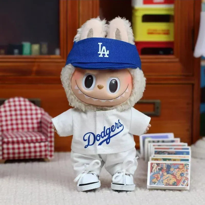 Labubu Doll Clothes 15/17cm High-Energy Baseball Clothes Children'S DIY Doll Accessories Labubu Doll Clothes 15/17cm High-Energy Baseball Clothes Children'S DIY Doll Accessories