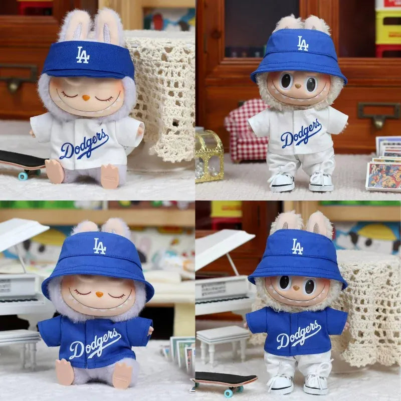 Labubu Doll Clothes 15/17cm High-Energy Baseball Clothes Children'S DIY Doll Accessories Labubu Doll Clothes 15/17cm High-Energy Baseball Clothes Children'S DIY Doll Accessories