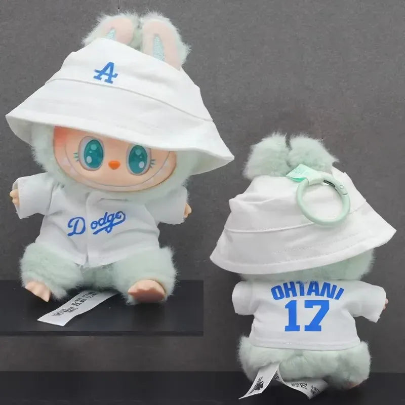 Labubu Doll Clothes 15/17cm Labubu Clothes Sitting Party Number 17 Baseball Clothes Children'S Diy Doll Accessories Gift Labubu Doll Clothes 15/17cm Labubu Clothes Sitting Party Number 17 Baseball Clothes Children'S Diy Doll Accessories Gift