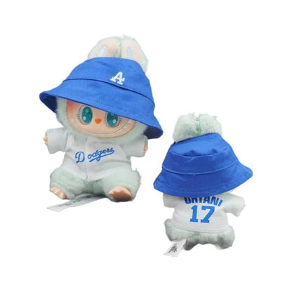 Labubu Doll Clothes 15/17cm Labubu Clothes Sitting Party Number 17 Baseball Clothes Children'S Diy Doll Accessories Gift Labubu Doll Clothes 15/17cm Labubu Clothes Sitting Party Number 17 Baseball Clothes Children'S Diy Doll Accessories Gift