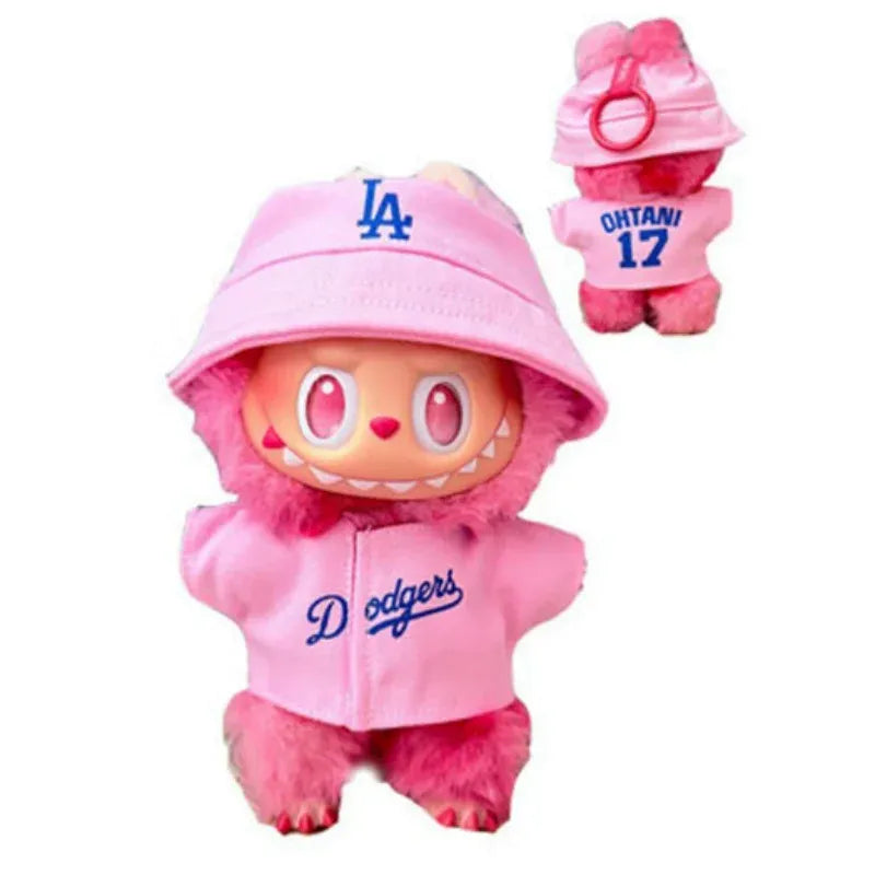 Labubu Doll Clothes 15/17cm Number 17 Baseball Sports Clothes Hat Pants Diy Doll Baseball Fashion Accessories Gift Suit Present Labubu Doll Clothes 15/17cm Number 17 Baseball Sports Clothes Hat Pants Diy Doll Baseball Fashion Accessories Gift Suit Present