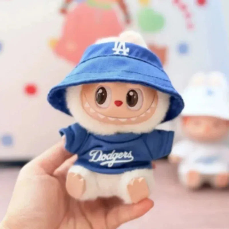Labubu Doll Clothes 15/17cm Number 17 Baseball Sports Clothes Hat Pants Diy Doll Baseball Fashion Accessories Gift Suit Present Labubu Doll Clothes 15/17cm Number 17 Baseball Sports Clothes Hat Pants Diy Doll Baseball Fashion Accessories Gift Suit Present