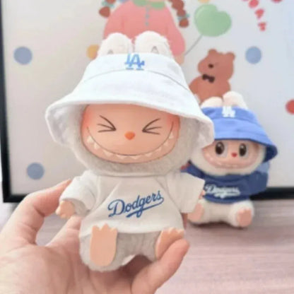 Labubu Doll Clothes 15/17cm Number 17 Baseball Sports Clothes Hat Pants Diy Doll Baseball Fashion Accessories Gift Suit Present Labubu Doll Clothes 15/17cm Number 17 Baseball Sports Clothes Hat Pants Diy Doll Baseball Fashion Accessories Gift Suit Present