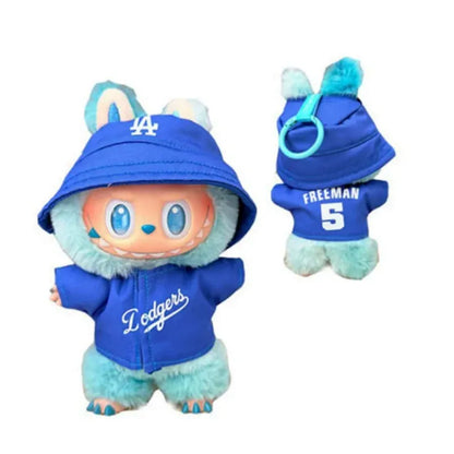 Labubu Doll Clothes 15/17cm Number 17 Baseball Sports Clothes Hat Pants Diy Doll Baseball Fashion Accessories Gift Suit Present Labubu Doll Clothes 15/17cm Number 17 Baseball Sports Clothes Hat Pants Diy Doll Baseball Fashion Accessories Gift Suit Present