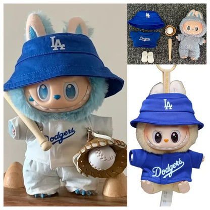 Labubu Doll Clothes 15/17cm Number 17 Baseball Sports Clothes Hat Pants Diy Doll Baseball Fashion Accessories Gift Suit Present Labubu Doll Clothes 15/17cm Number 17 Baseball Sports Clothes Hat Pants Diy Doll Baseball Fashion Accessories Gift Suit Present