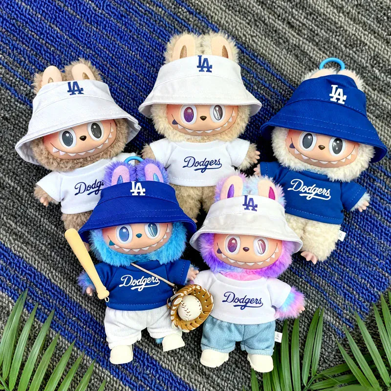 Labubu Doll Clothes 15/17cm Number 17 Baseball Sports Clothes Hat Pants Diy Doll Baseball Fashion Accessories Gift Suit Present Labubu Doll Clothes 15/17cm Number 17 Baseball Sports Clothes Hat Pants Diy Doll Baseball Fashion Accessories Gift Suit Present