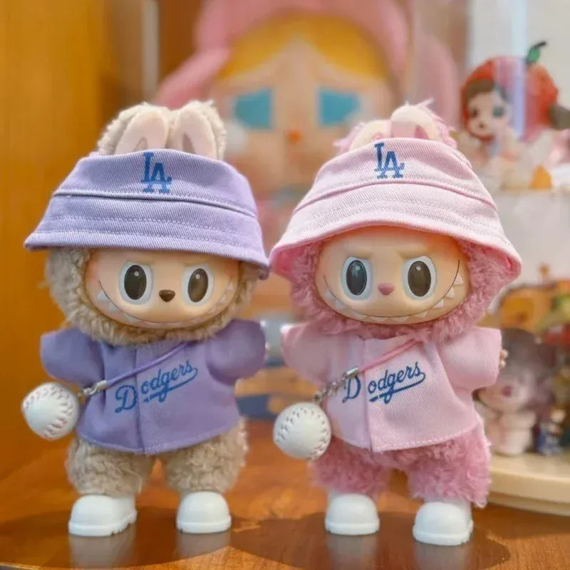 Labubu Doll Clothes 15/17cm Number 17 Baseball Sports Clothes Hat Pants Diy Doll Baseball Fashion Accessories Gift Suit Present Labubu Doll Clothes 15/17cm Number 17 Baseball Sports Clothes Hat Pants Diy Doll Baseball Fashion Accessories Gift Suit Present